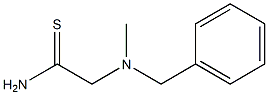 2-[benzyl(methyl)amino]ethanethioamide Structure