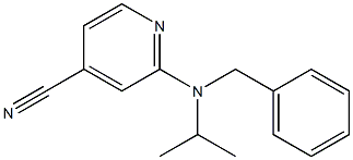 2-[benzyl(propan-2-yl)amino]pyridine-4-carbonitrile Struktur
