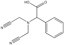 2-[bis(cyanomethyl)amino]-2-phenylacetic acid,,结构式
