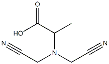 2-[bis(cyanomethyl)amino]propanoic acid Structure