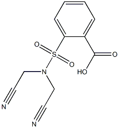 2-[bis(cyanomethyl)sulfamoyl]benzoic acid