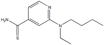 2-[butyl(ethyl)amino]pyridine-4-carbothioamide,,结构式
