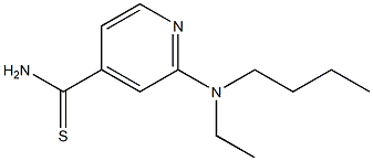 2-[butyl(ethyl)amino]pyridine-4-carbothioamide Structure