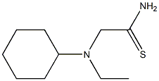 2-[cyclohexyl(ethyl)amino]ethanethioamide Struktur