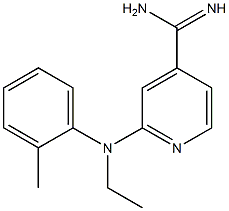 2-[ethyl(2-methylphenyl)amino]pyridine-4-carboximidamide Structure