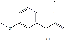 2-[hydroxy(3-methoxyphenyl)methyl]prop-2-enenitrile,,结构式