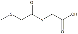 2-[N-methyl-2-(methylsulfanyl)acetamido]acetic acid,,结构式