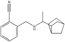 2-{[(1-{bicyclo[2.2.1]heptan-2-yl}ethyl)amino]methyl}benzonitrile,,结构式