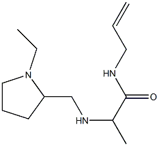 2-{[(1-ethylpyrrolidin-2-yl)methyl]amino}-N-(prop-2-en-1-yl)propanamide Struktur