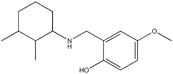 2-{[(2,3-dimethylcyclohexyl)amino]methyl}-4-methoxyphenol Structure