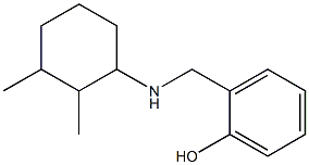 2-{[(2,3-dimethylcyclohexyl)amino]methyl}phenol,,结构式