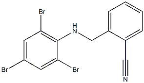 2-{[(2,4,6-tribromophenyl)amino]methyl}benzonitrile 结构式