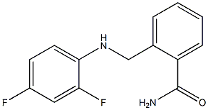 2-{[(2,4-difluorophenyl)amino]methyl}benzamide 结构式