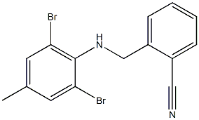 2-{[(2,6-dibromo-4-methylphenyl)amino]methyl}benzonitrile