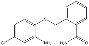 2-{[(2-amino-4-chlorophenyl)sulfanyl]methyl}benzamide Structure