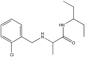  2-{[(2-chlorophenyl)methyl]amino}-N-(pentan-3-yl)propanamide