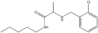 2-{[(2-chlorophenyl)methyl]amino}-N-pentylpropanamide Struktur