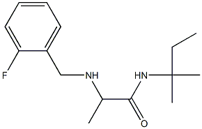 2-{[(2-fluorophenyl)methyl]amino}-N-(2-methylbutan-2-yl)propanamide