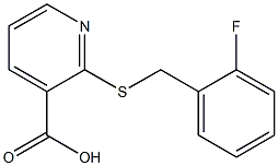 2-{[(2-fluorophenyl)methyl]sulfanyl}pyridine-3-carboxylic acid Structure