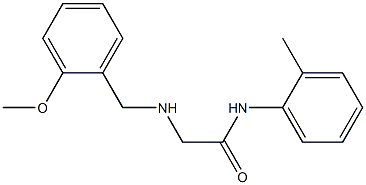 2-{[(2-methoxyphenyl)methyl]amino}-N-(2-methylphenyl)acetamide Struktur