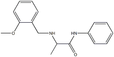 2-{[(2-methoxyphenyl)methyl]amino}-N-phenylpropanamide Struktur