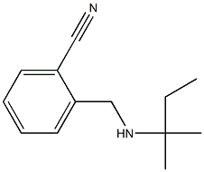 2-{[(2-methylbutan-2-yl)amino]methyl}benzonitrile 结构式