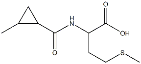 2-{[(2-methylcyclopropyl)carbonyl]amino}-4-(methylthio)butanoic acid,,结构式