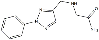 2-{[(2-phenyl-2H-1,2,3-triazol-4-yl)methyl]amino}acetamide,,结构式