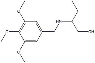 2-{[(3,4,5-trimethoxyphenyl)methyl]amino}butan-1-ol 化学構造式