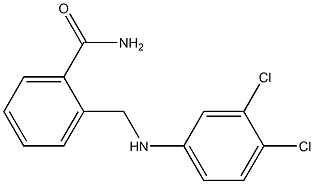2-{[(3,4-dichlorophenyl)amino]methyl}benzamide Structure