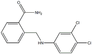 2-{[(3,4-dichlorophenyl)amino]methyl}benzamide 结构式