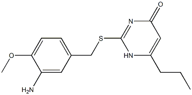 2-{[(3-amino-4-methoxyphenyl)methyl]sulfanyl}-6-propyl-1,4-dihydropyrimidin-4-one