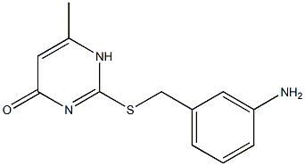 2-{[(3-aminophenyl)methyl]sulfanyl}-6-methyl-1,4-dihydropyrimidin-4-one