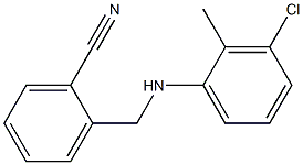 2-{[(3-chloro-2-methylphenyl)amino]methyl}benzonitrile Structure