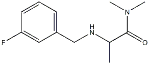 2-{[(3-fluorophenyl)methyl]amino}-N,N-dimethylpropanamide,,结构式