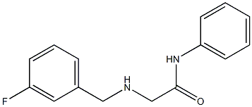 2-{[(3-fluorophenyl)methyl]amino}-N-phenylacetamide Struktur