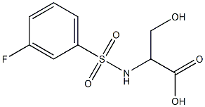 2-{[(3-fluorophenyl)sulfonyl]amino}-3-hydroxypropanoic acid
