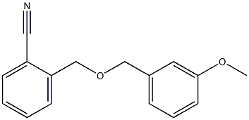 2-{[(3-methoxybenzyl)oxy]methyl}benzonitrile Struktur