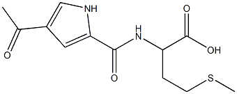 2-{[(4-acetyl-1H-pyrrol-2-yl)carbonyl]amino}-4-(methylthio)butanoic acid Struktur