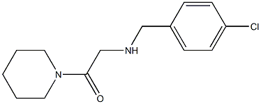 2-{[(4-chlorophenyl)methyl]amino}-1-(piperidin-1-yl)ethan-1-one Structure