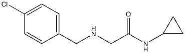 2-{[(4-chlorophenyl)methyl]amino}-N-cyclopropylacetamide Struktur