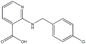 2-{[(4-chlorophenyl)methyl]amino}pyridine-3-carboxylic acid,,结构式