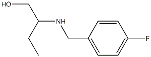 2-{[(4-fluorophenyl)methyl]amino}butan-1-ol 化学構造式