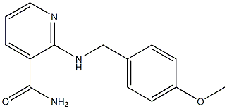 2-{[(4-methoxyphenyl)methyl]amino}pyridine-3-carboxamide,,结构式