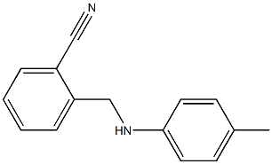 2-{[(4-methylphenyl)amino]methyl}benzonitrile 化学構造式