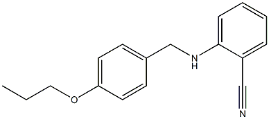2-{[(4-propoxyphenyl)methyl]amino}benzonitrile Structure
