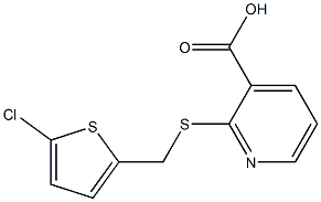 2-{[(5-chlorothiophen-2-yl)methyl]sulfanyl}pyridine-3-carboxylic acid|