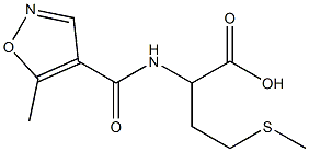 2-{[(5-methylisoxazol-4-yl)carbonyl]amino}-4-(methylthio)butanoic acid|