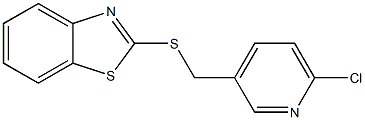 2-{[(6-chloropyridin-3-yl)methyl]sulfanyl}-1,3-benzothiazole 结构式