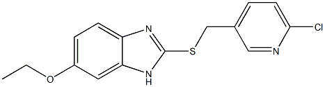 2-{[(6-chloropyridin-3-yl)methyl]sulfanyl}-6-ethoxy-1H-1,3-benzodiazole Structure